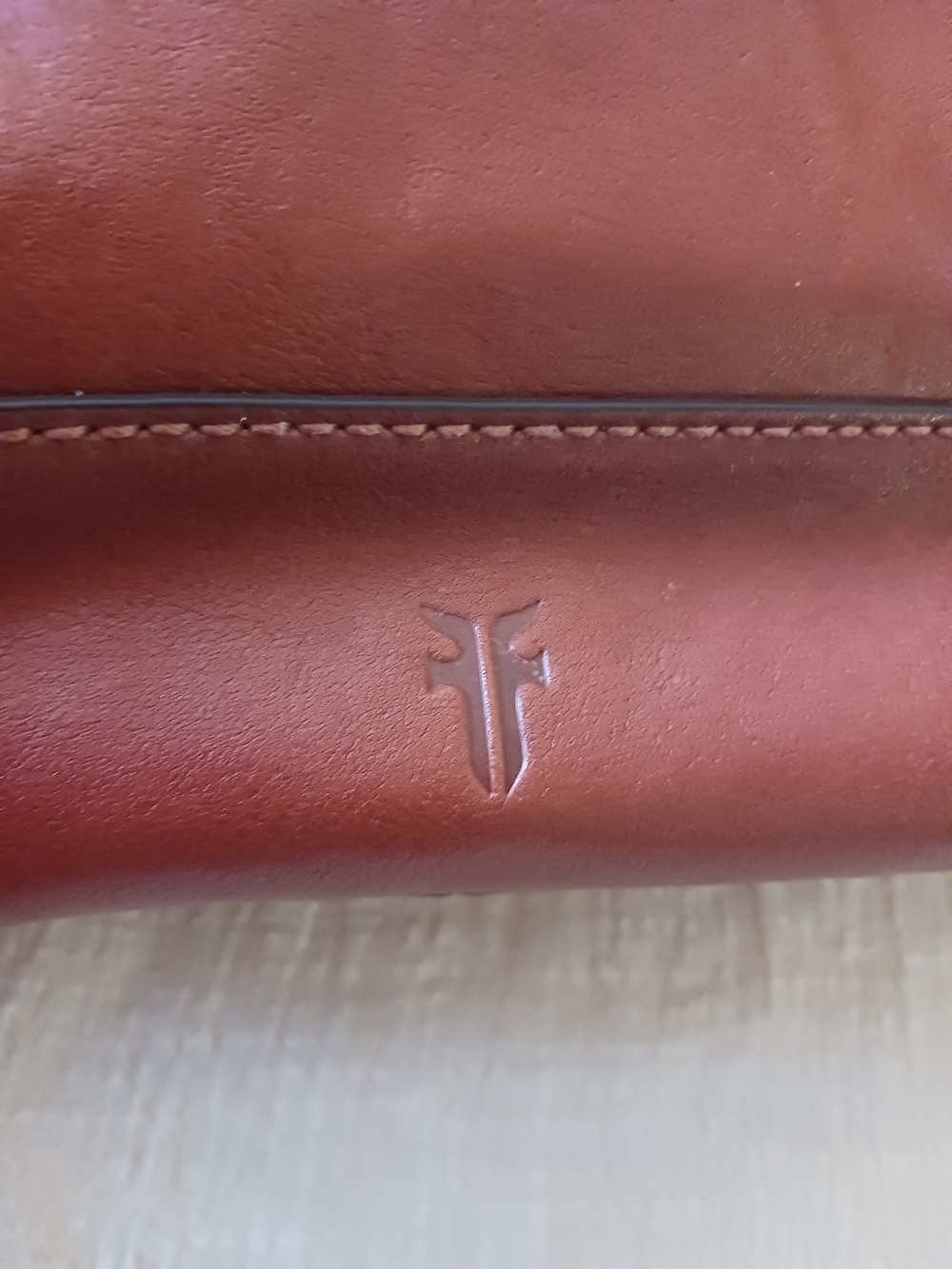 LAST CALL Frye Chestnut Brown Leather Satchel Tote - Picture 5 of 15
